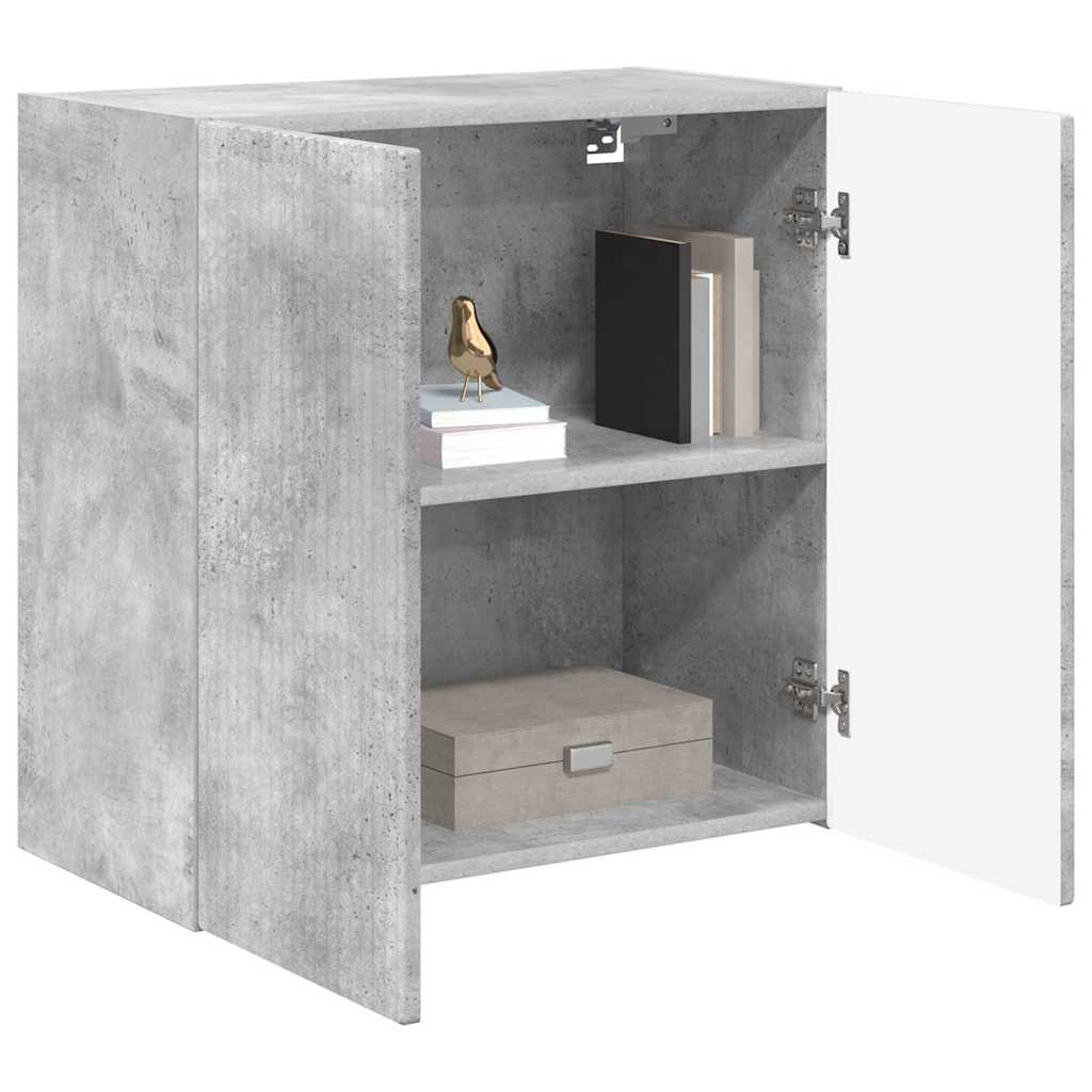 Tv Wall Cabinet 59,5 X 31 X 60 Cm Betonově Šedá