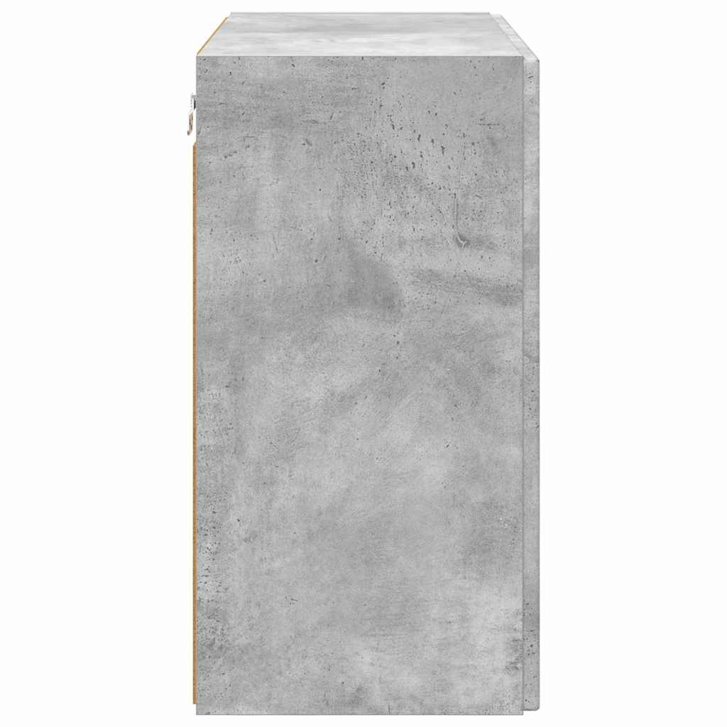 Tv Wall Cabinet 59,5 X 31 X 60 Cm Betonově Šedá