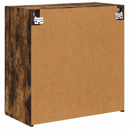 Tv Wall Cabinet 59,5 X 31 X 60 Cm Kouřový Dub Kompozitní Dřevo