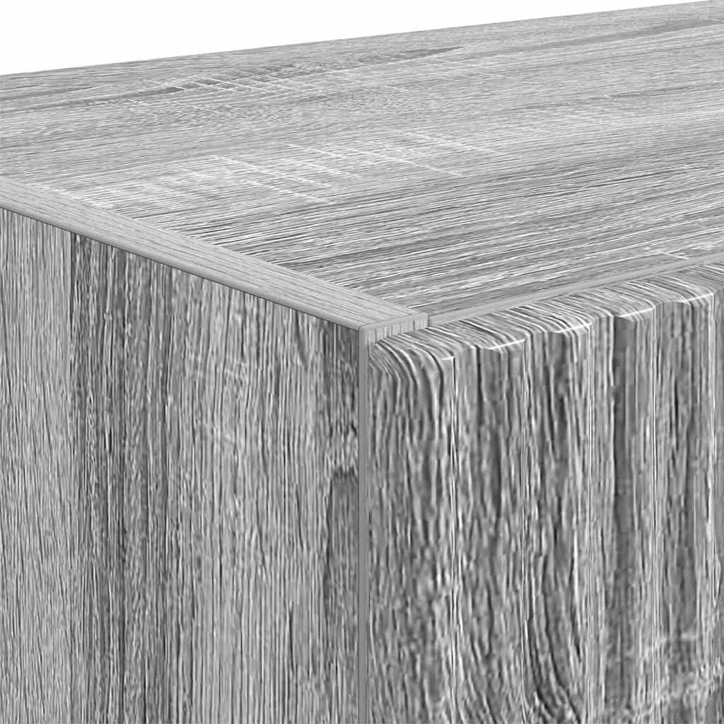Tv Wall Cabinet 59,5 X 31 X 60 Cm Šedá Sonoma Kompozitní Dřevo