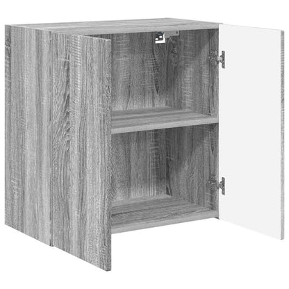 Tv Wall Cabinet 59,5 X 31 X 60 Cm Šedá Sonoma Kompozitní Dřevo