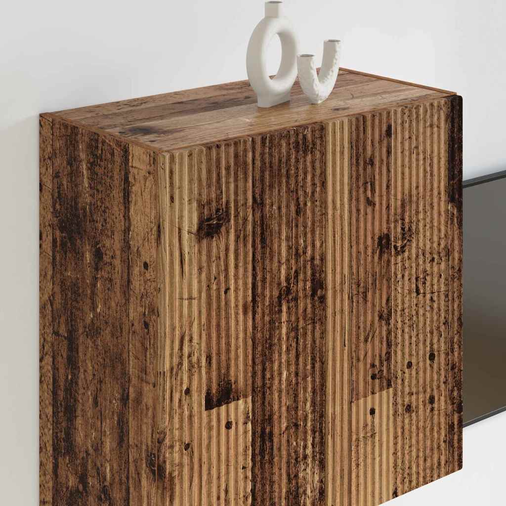 Tv Wall Cabinet 59,5 X 31 X 60 Cm Staré Dřevo Kompozitní Dřevo