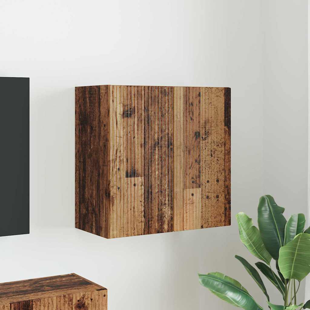 Tv Wall Cabinet 59,5 X 31 X 60 Cm Staré Dřevo Kompozitní Dřevo