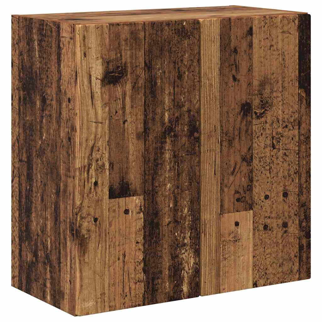 Tv Wall Cabinet 59,5 X 31 X 60 Cm Staré Dřevo Kompozitní Dřevo