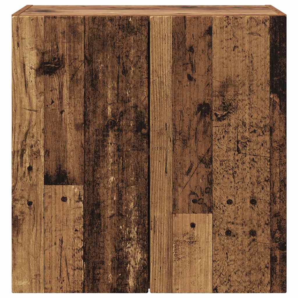 Tv Wall Cabinet 59,5 X 31 X 60 Cm Staré Dřevo Kompozitní Dřevo