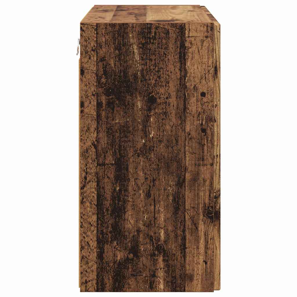 Tv Wall Cabinet 59,5 X 31 X 60 Cm Staré Dřevo Kompozitní Dřevo
