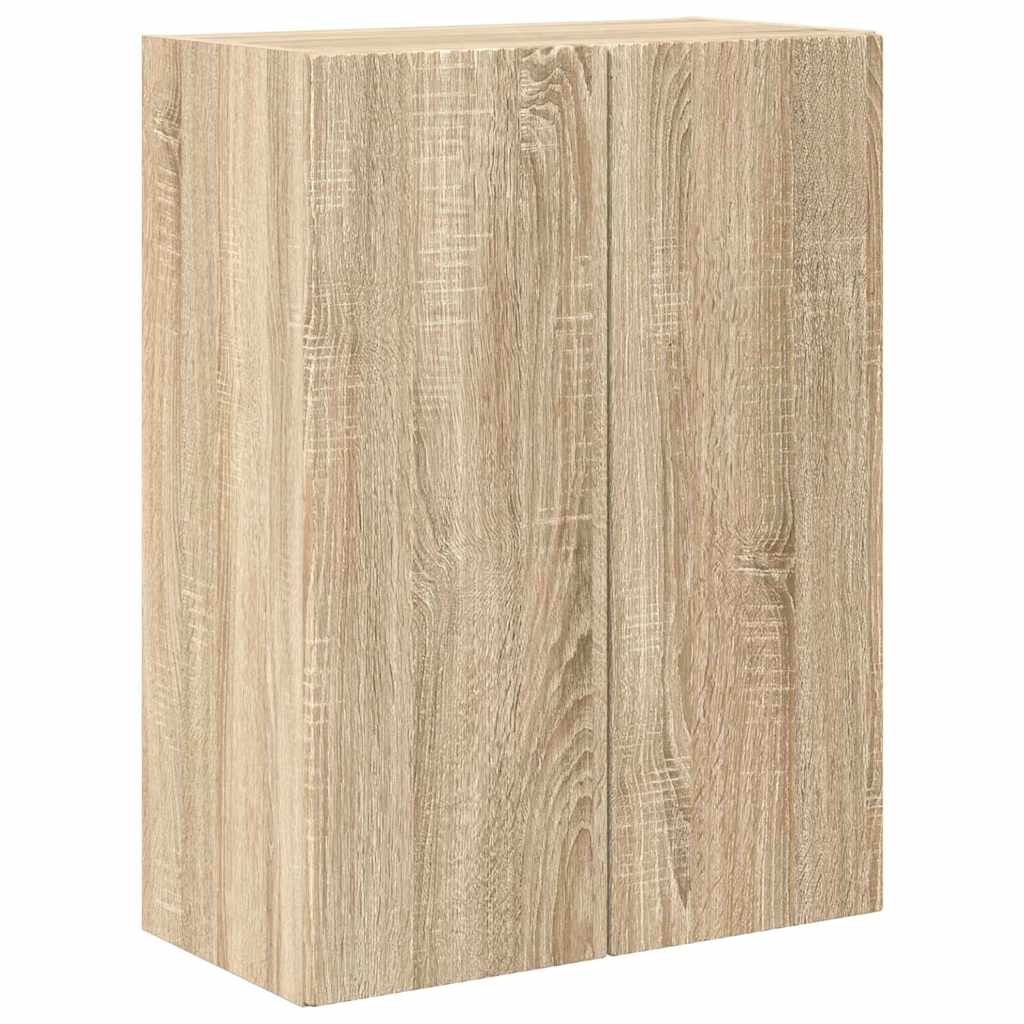 Tv Wall Cabinet 59,5 X 31 X 80 Cm Sonoma Dub Kompozitní Dřevo