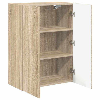 Tv Wall Cabinet 59,5 X 31 X 80 Cm Sonoma Dub Kompozitní Dřevo