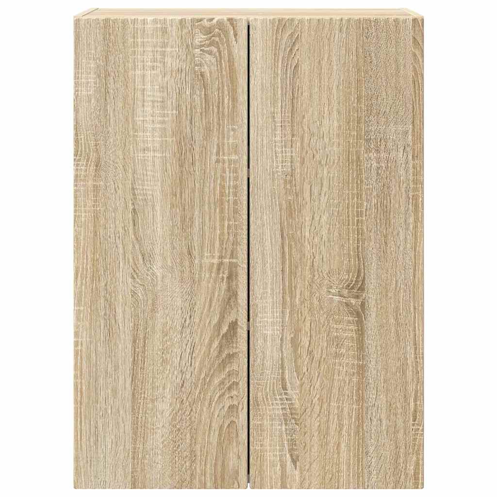 Tv Wall Cabinet 59,5 X 31 X 80 Cm Sonoma Dub Kompozitní Dřevo