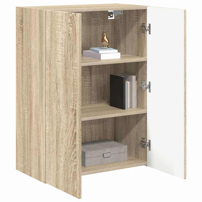 Tv Wall Cabinet 59,5 X 31 X 80 Cm Sonoma Dub Kompozitní Dřevo