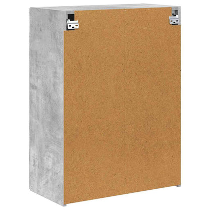 Tv Wall Cabinet 59,5 X 31 X 80 Cm Betonově Šedá