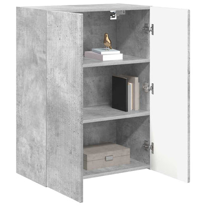 Tv Wall Cabinet 59,5 X 31 X 80 Cm Betonově Šedá