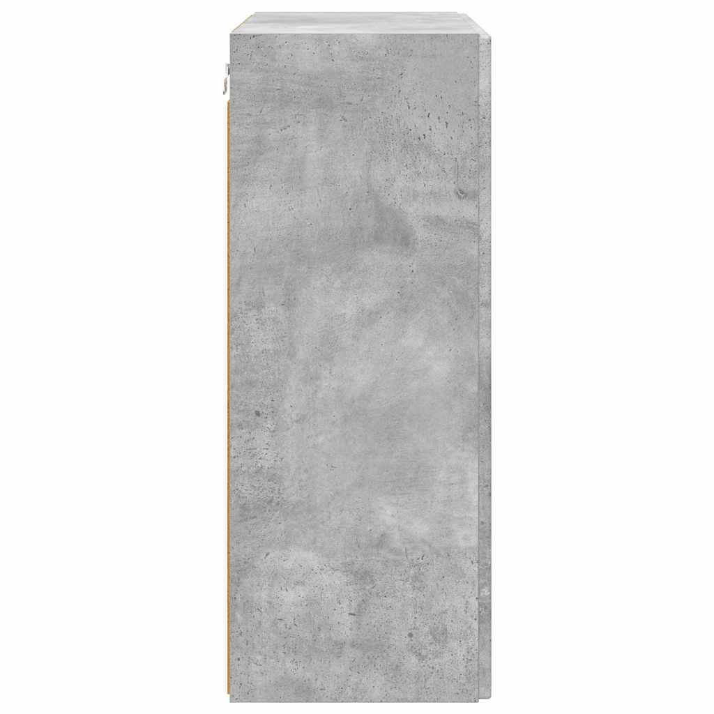 Tv Wall Cabinet 59,5 X 31 X 80 Cm Betonově Šedá