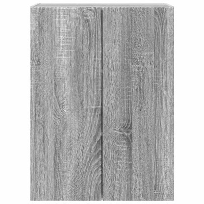 Tv Wall Cabinet 59,5 X 31 X 80 Cm Šedá Sonoma Kompozitní Dřevo