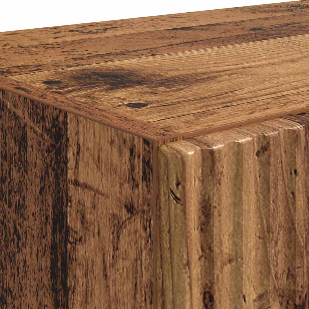 Tv Wall Cabinet 59,5 X 31 X 80 Cm Staré Dřevo Kompozitní Dřevo