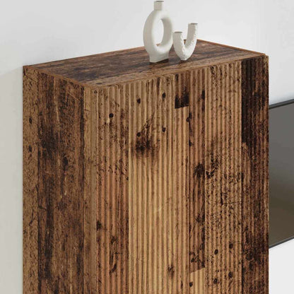 Tv Wall Cabinet 59,5 X 31 X 80 Cm Staré Dřevo Kompozitní Dřevo