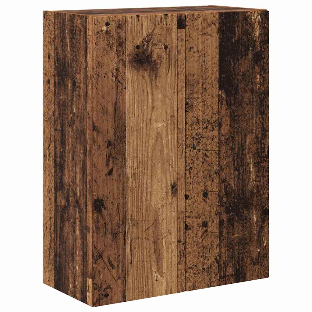 Tv Wall Cabinet 59,5 X 31 X 80 Cm Staré Dřevo Kompozitní Dřevo