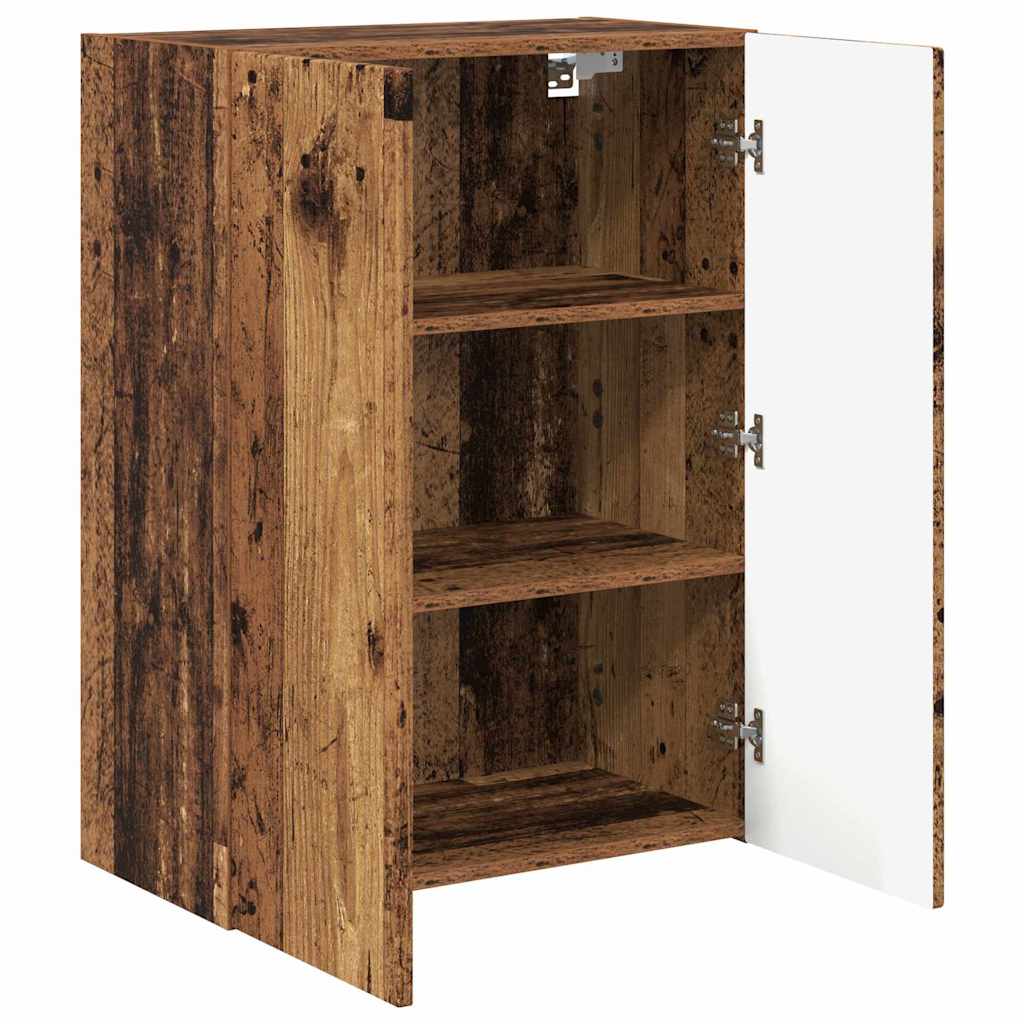 Tv Wall Cabinet 59,5 X 31 X 80 Cm Staré Dřevo Kompozitní Dřevo