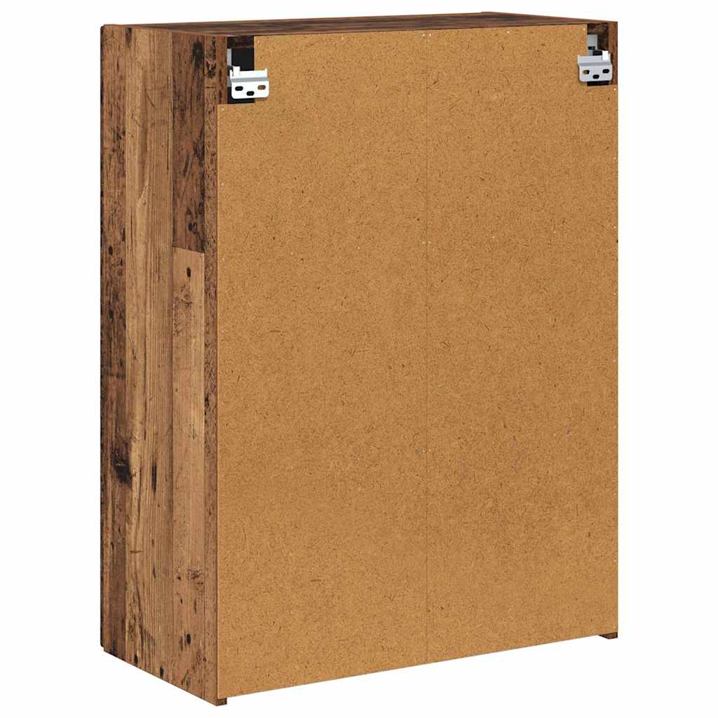 Tv Wall Cabinet 59,5 X 31 X 80 Cm Staré Dřevo Kompozitní Dřevo
