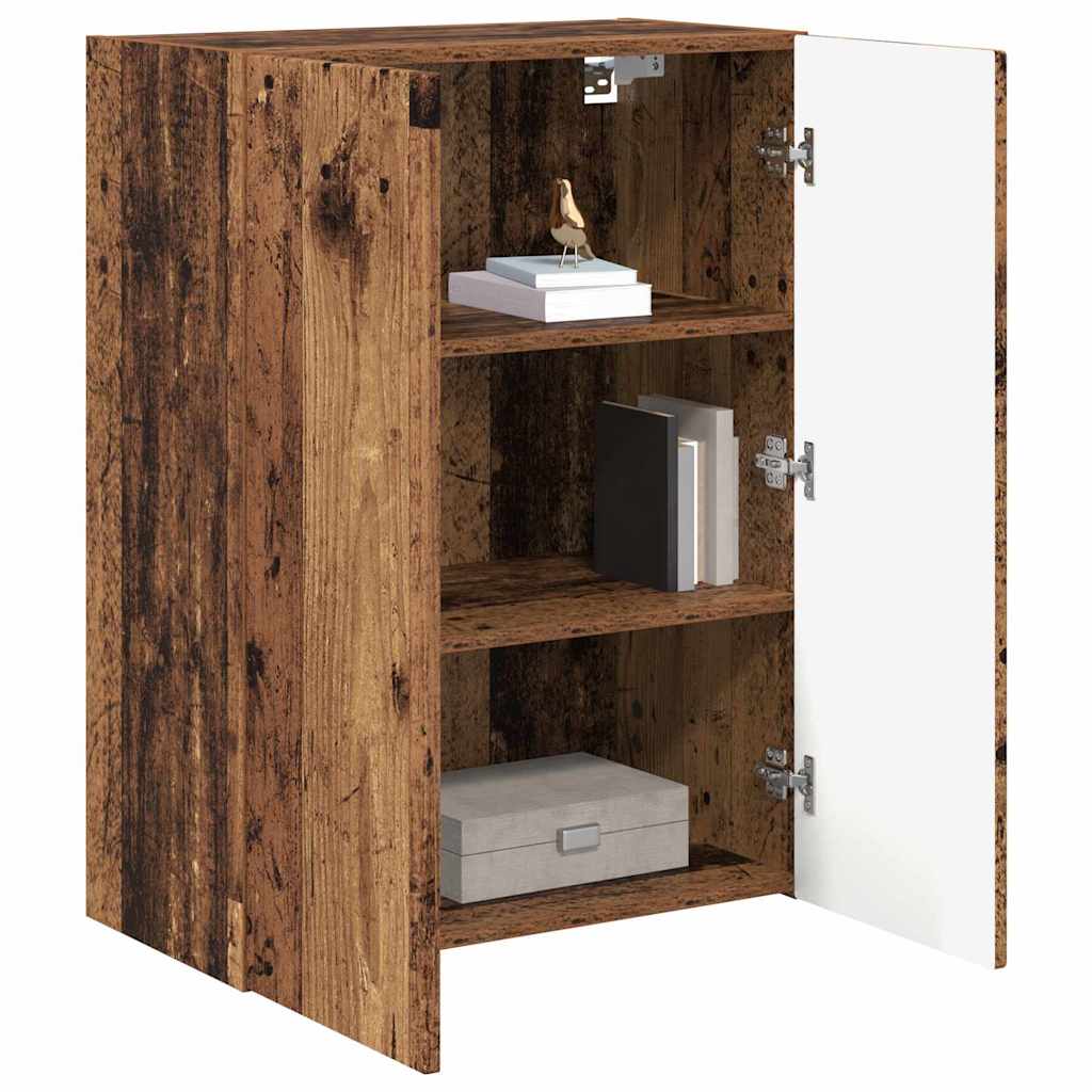 Tv Wall Cabinet 59,5 X 31 X 80 Cm Staré Dřevo Kompozitní Dřevo