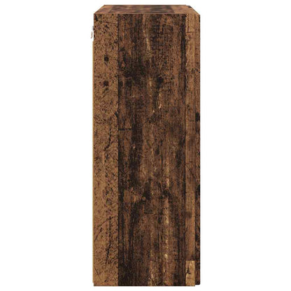 Tv Wall Cabinet 59,5 X 31 X 80 Cm Staré Dřevo Kompozitní Dřevo