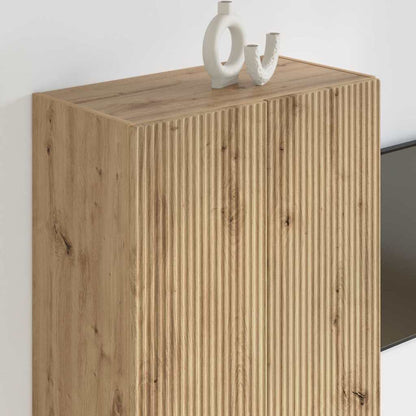 Tv Wall Cabinet 59,5 X 31 X 80 Cm Artisanový Dub