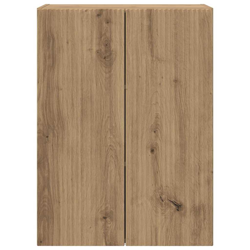 Tv Wall Cabinet 59,5 X 31 X 80 Cm Artisanový Dub
