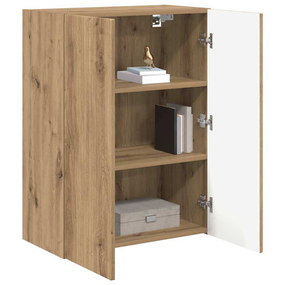 Tv Wall Cabinet 59,5 X 31 X 80 Cm Artisanový Dub