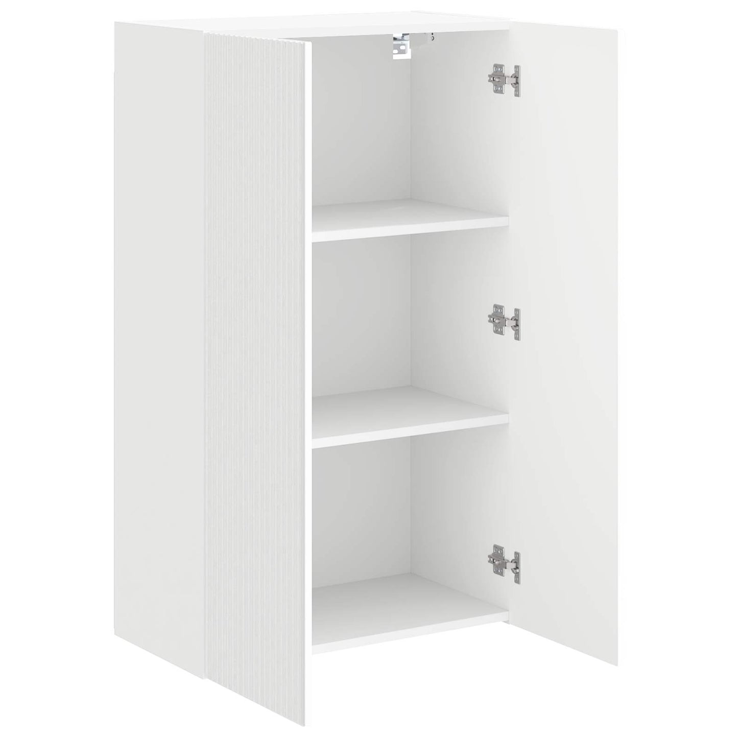 Tv Wall Cabinet 59,5 X 31 X 100 Cm Bílá Kompozitní Dřevo