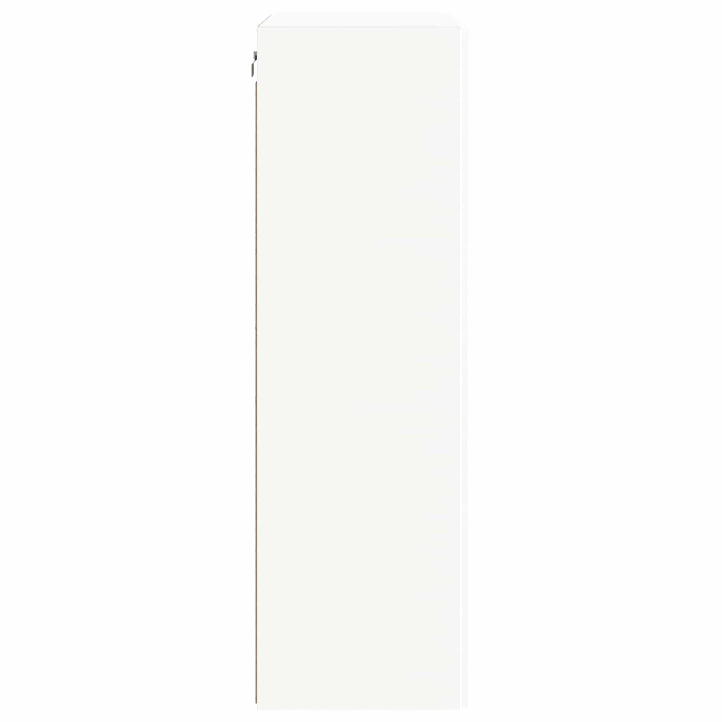Tv Wall Cabinet 59,5 X 31 X 100 Cm Bílá Kompozitní Dřevo