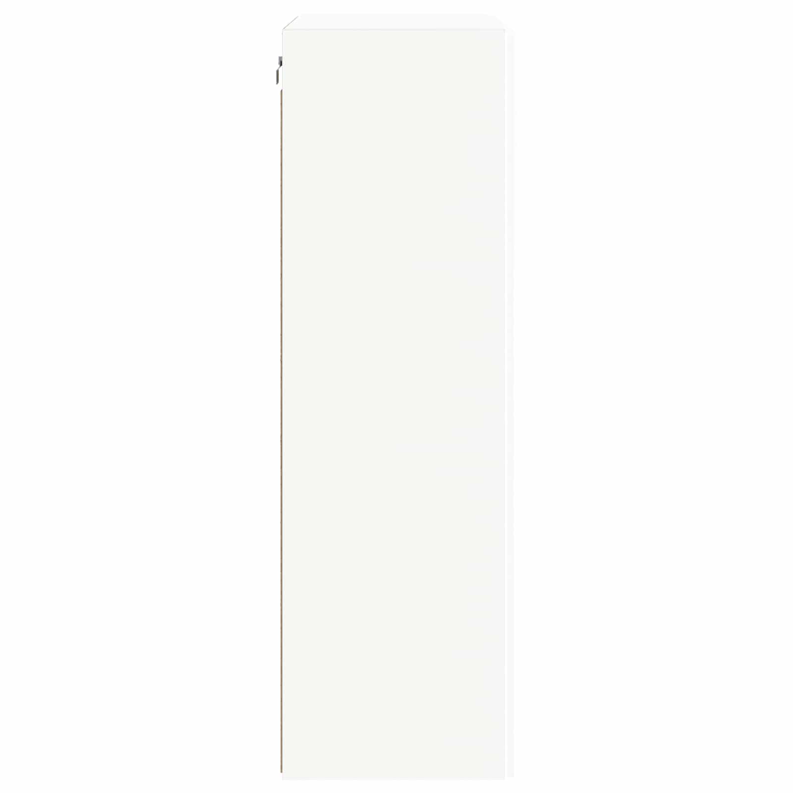 Tv Wall Cabinet 59,5 X 31 X 100 Cm Bílá Kompozitní Dřevo