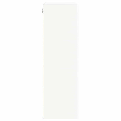 Tv Wall Cabinet 59,5 X 31 X 100 Cm Bílá Kompozitní Dřevo