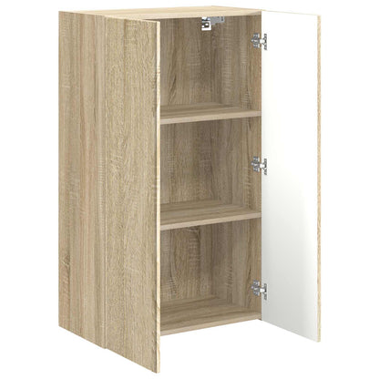 Tv Wall Cabinet 59,5 X 31 X 100 Cm Sonoma Dub Kompozitní Dřevo