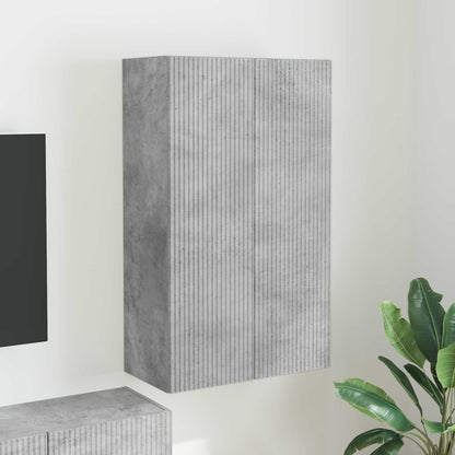 Tv Wall Cabinet 59,5 X 31 X 100 Cm Betonově Šedá