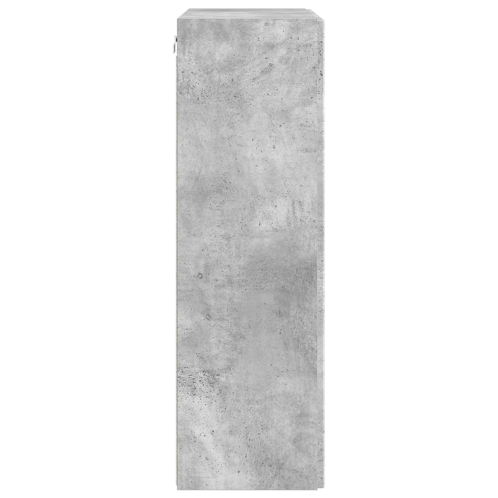 Tv Wall Cabinet 59,5 X 31 X 100 Cm Betonově Šedá