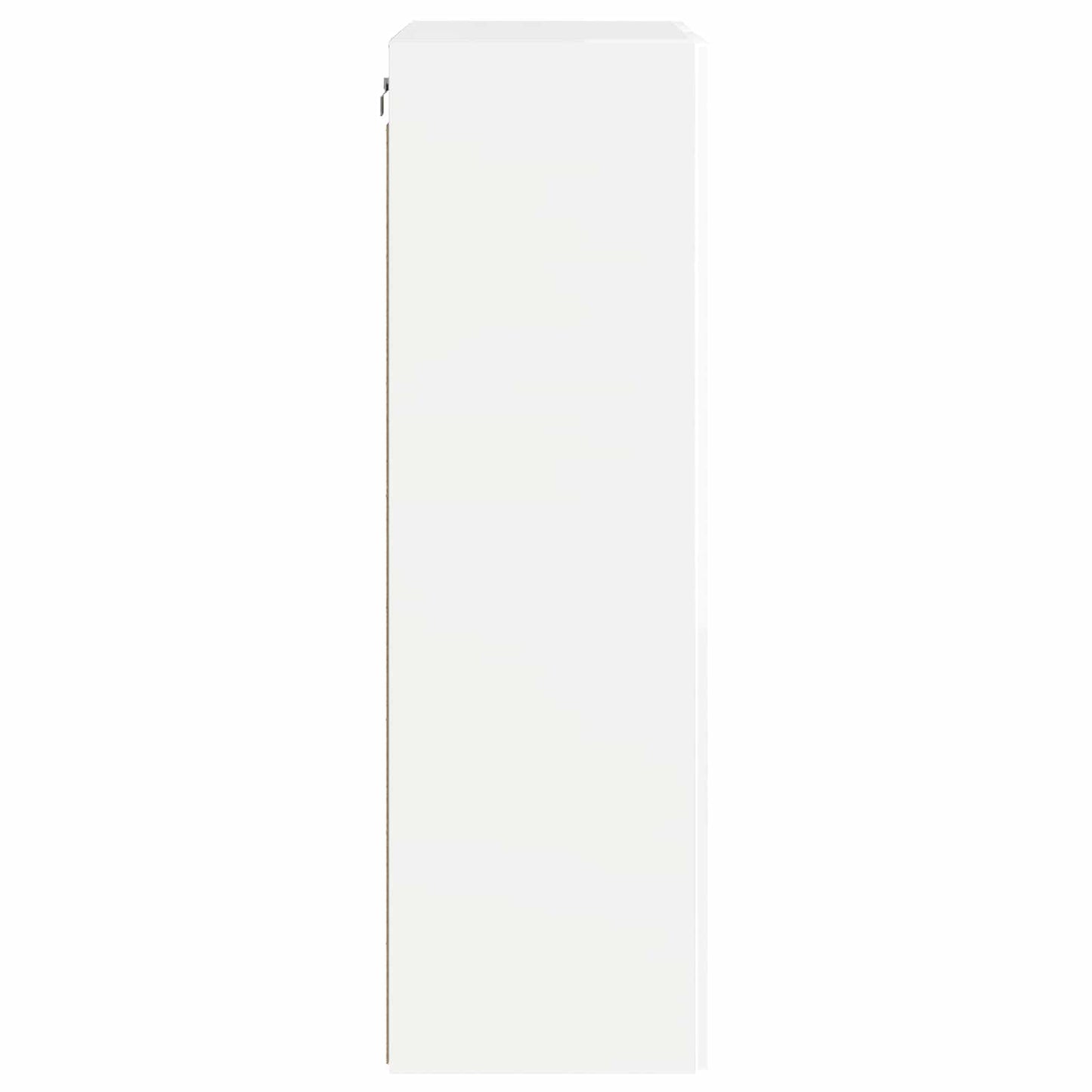 Tv Wall Cabinet 59,5 X 31 X 100 Cm Vysoce Lesklá Bílá