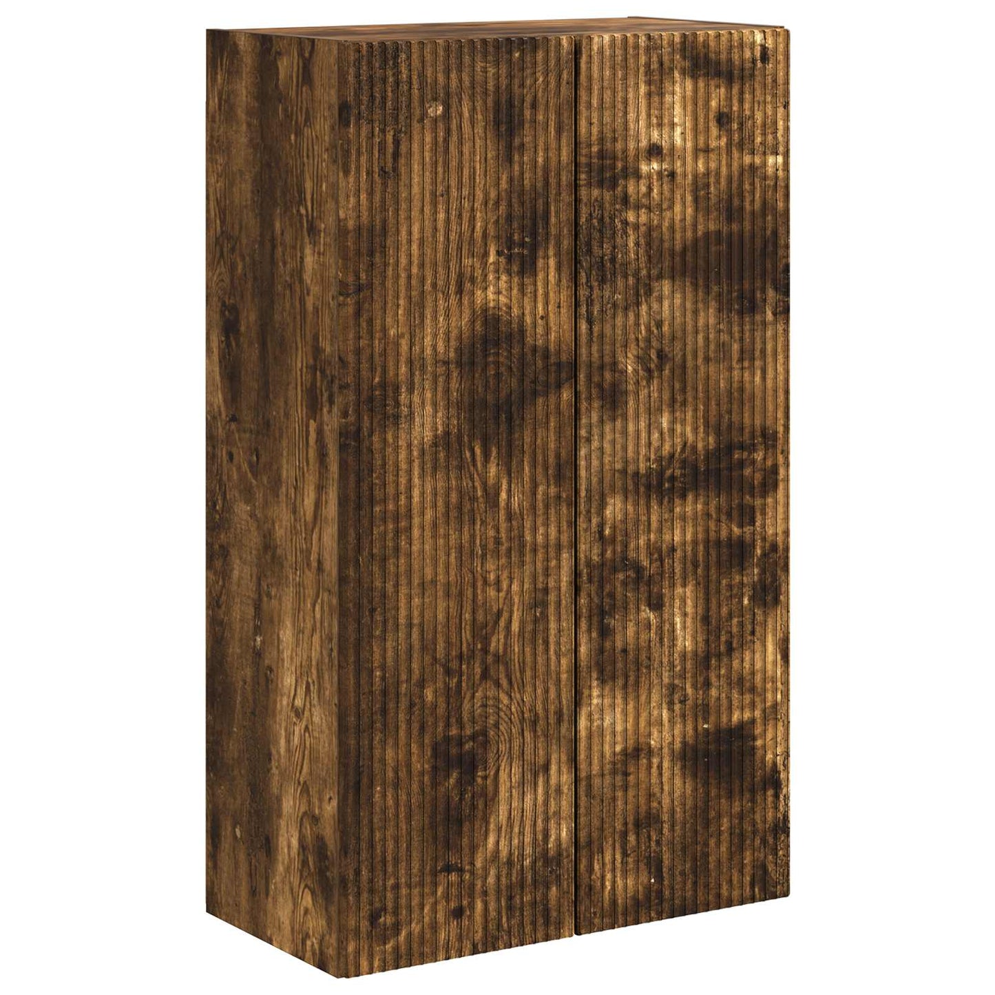 Tv Wall Cabinet 59,5 X 31 X 100 Cm Kouřový Dub Kompozitní Dřevo
