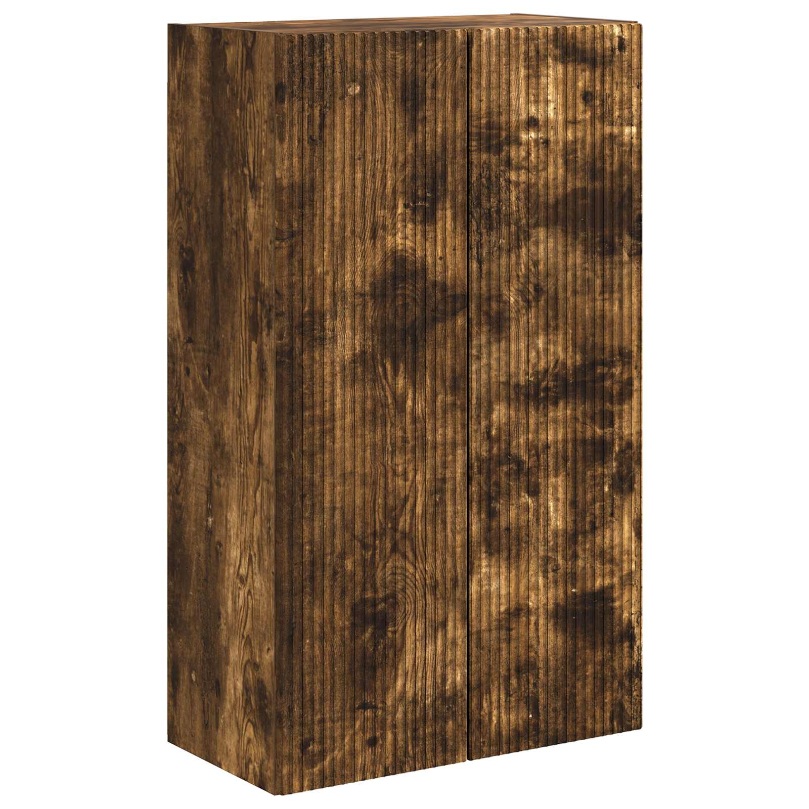 Tv Wall Cabinet 59,5 X 31 X 100 Cm Kouřový Dub Kompozitní Dřevo