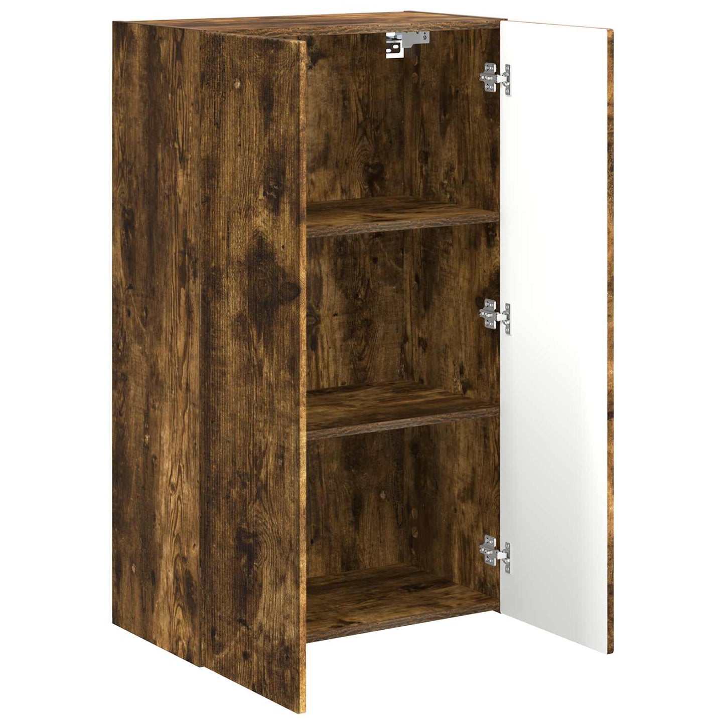Tv Wall Cabinet 59,5 X 31 X 100 Cm Kouřový Dub Kompozitní Dřevo