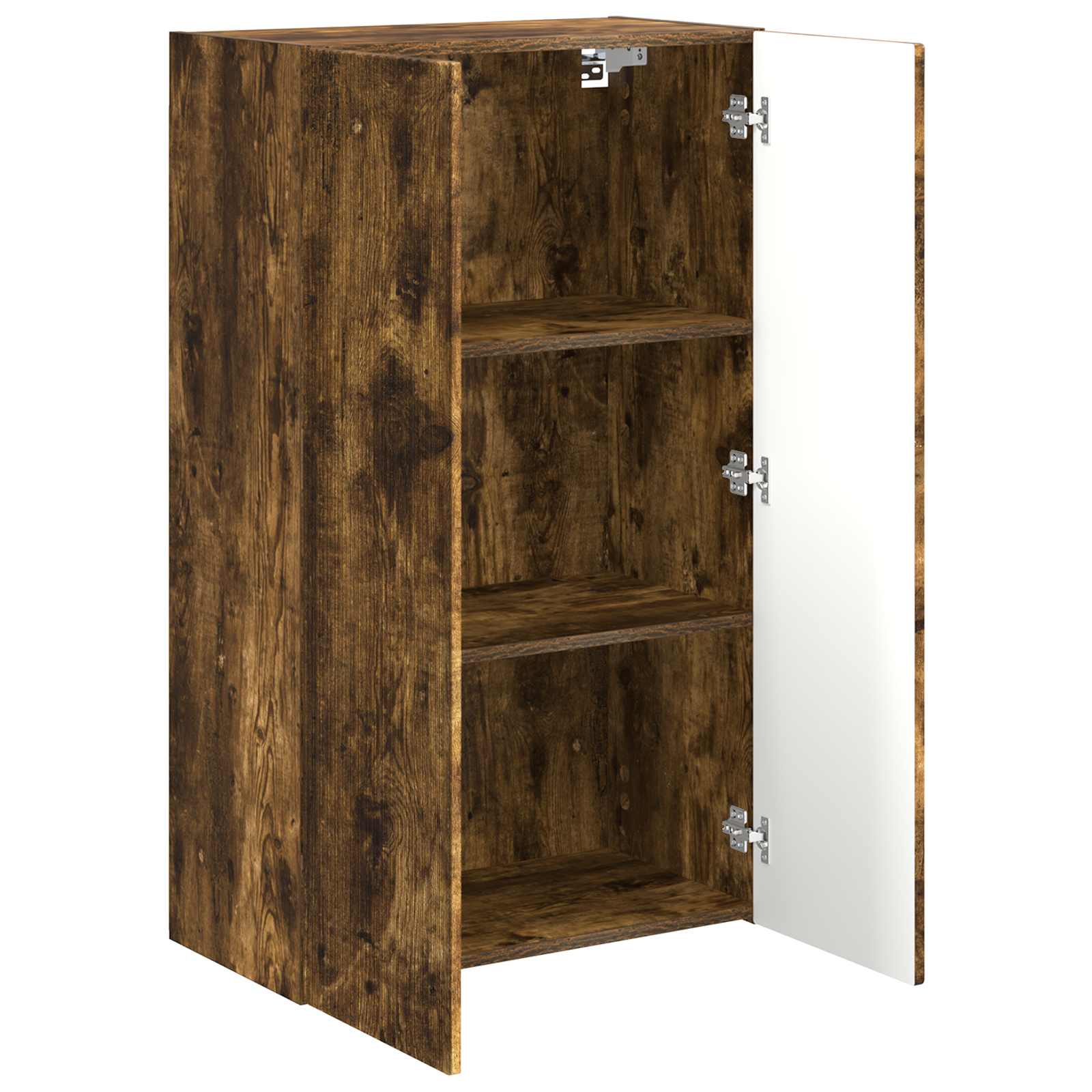 Tv Wall Cabinet 59,5 X 31 X 100 Cm Kouřový Dub Kompozitní Dřevo