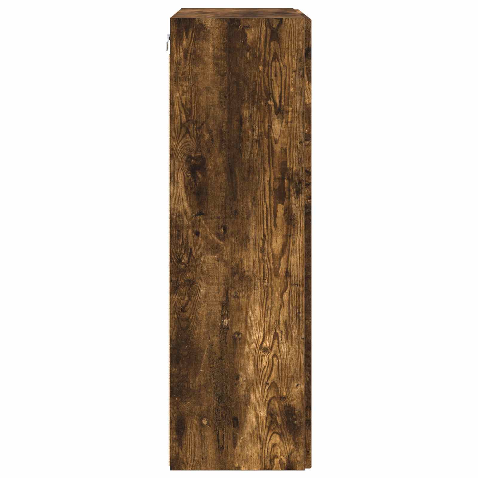 Tv Wall Cabinet 59,5 X 31 X 100 Cm Kouřový Dub Kompozitní Dřevo