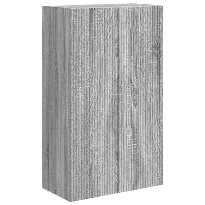 Tv Wall Cabinet 59,5 X 31 X 100 Cm Šedá Sonoma Kompozitní Dřevo