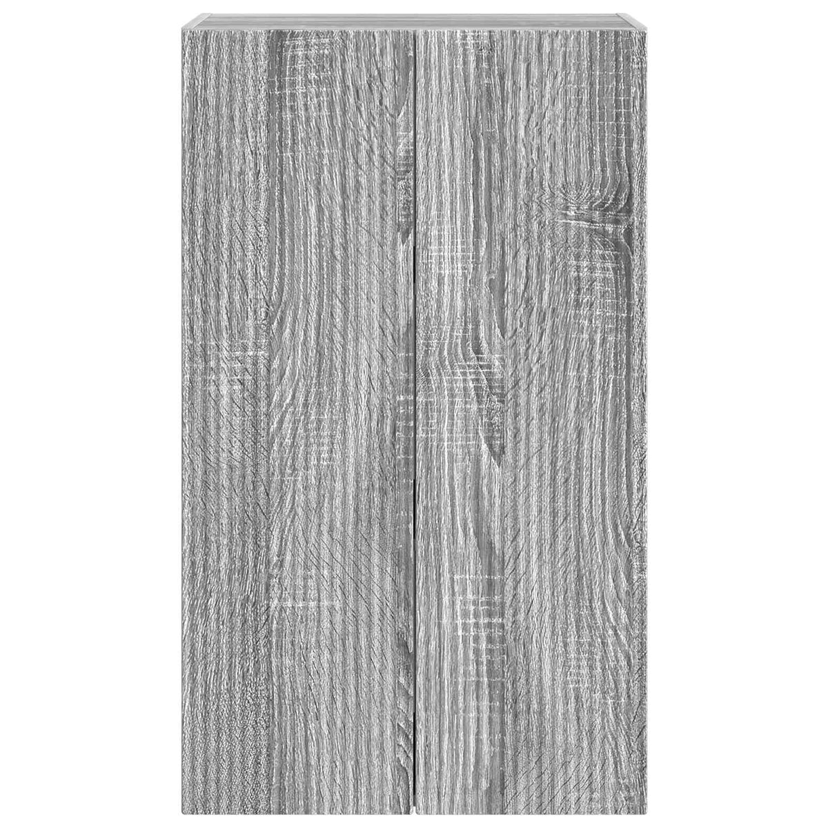 Tv Wall Cabinet 59,5 X 31 X 100 Cm Šedá Sonoma Kompozitní Dřevo