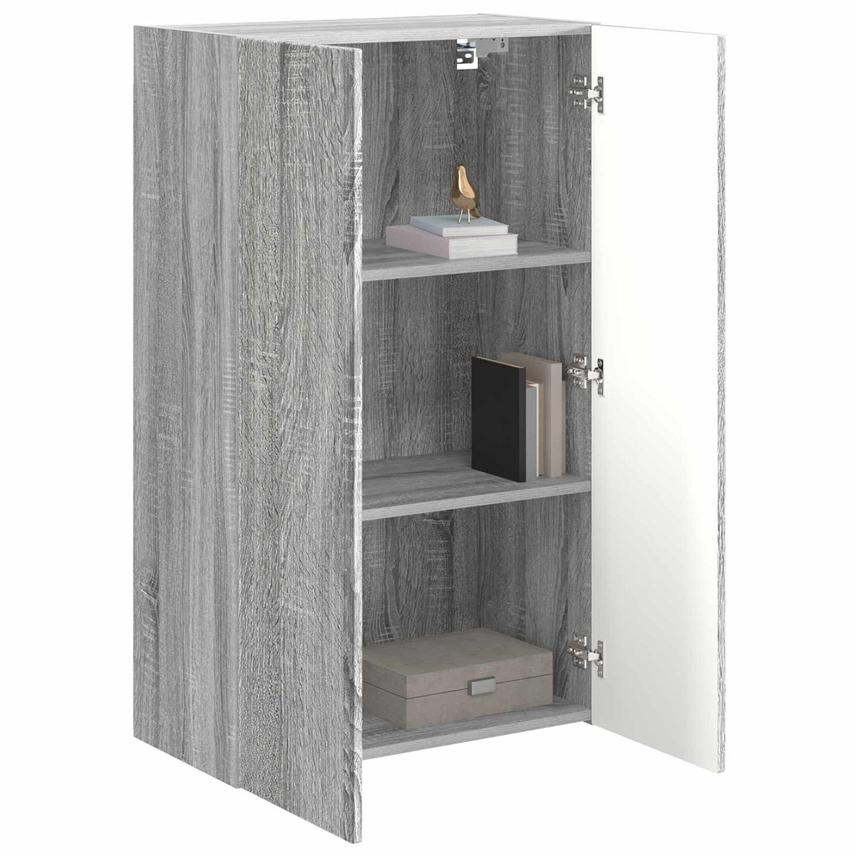 Tv Wall Cabinet 59,5 X 31 X 100 Cm Šedá Sonoma Kompozitní Dřevo