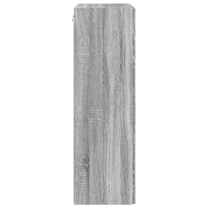 Tv Wall Cabinet 59,5 X 31 X 100 Cm Šedá Sonoma Kompozitní Dřevo