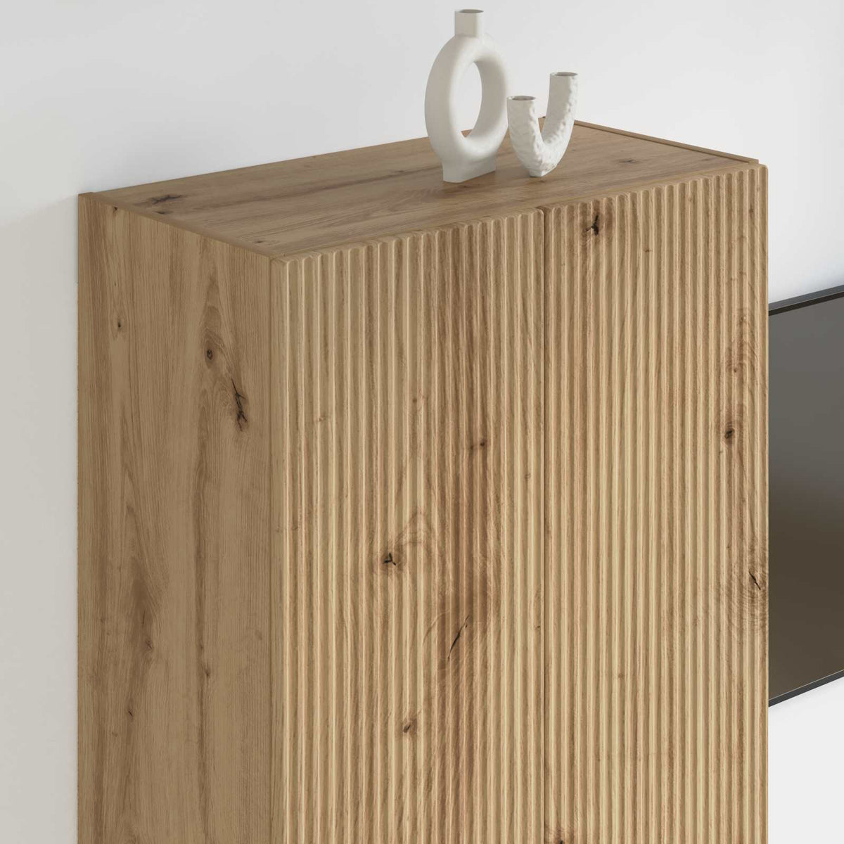 Tv Wall Cabinet 59,5 X 31 X 100 Cm Artisanový Dub
