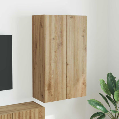 Tv Wall Cabinet 59,5 X 31 X 100 Cm Artisanový Dub