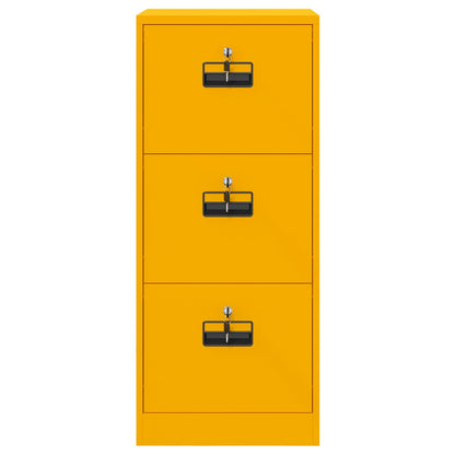 Skříň Na Dokumenty Hořčicově Žlutá 45,5 X 42 X 106,5 Cm