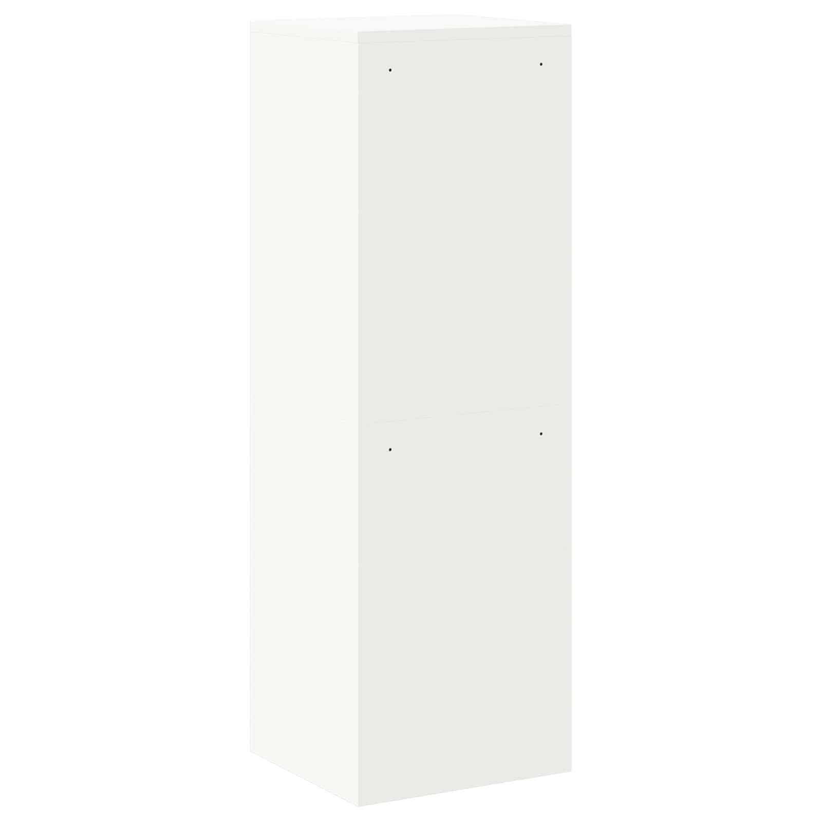Skříň Na Dokumenty Se Zásuvkou S Policí Bílá 45,5 X 42 X 139 Cm