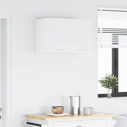 Závěsná Skříňka 2 Pcs Bílá Kompozitní Dřevo